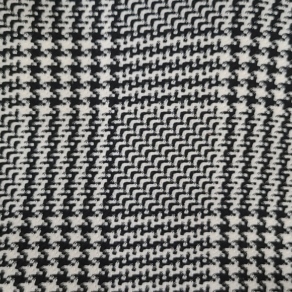 H&M Black and White Oversized Houndstooth Plaid Blazer - Size 8 - Picture 4 of 10
